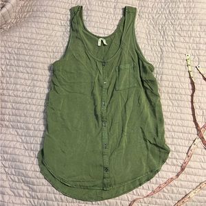 Green Tunic Top M